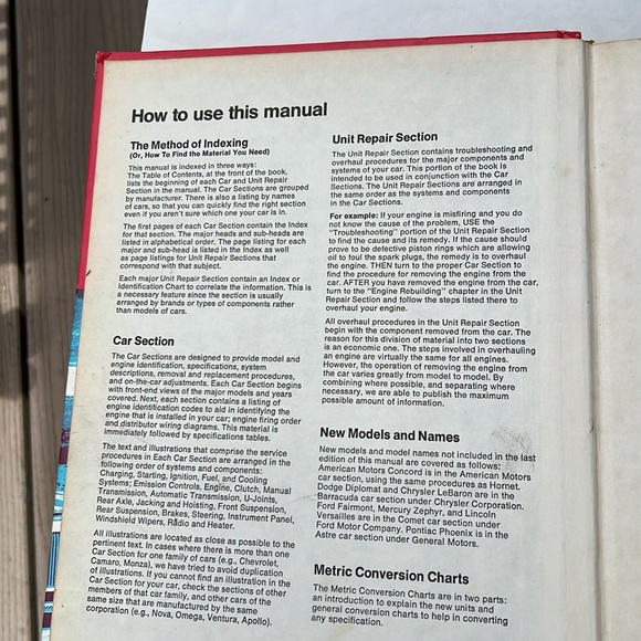 CHILTON’S AUTO REPAIR MANUAL 1978 American Cars from 1971 - 1978 - Picture 3 of 13